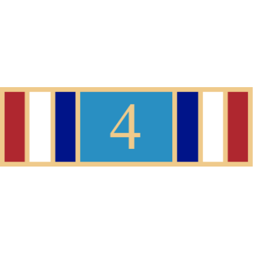 Smith & Warren SAB3_440 Seven Section Service Bar with Number "4" (1-3/8" x 3/8")