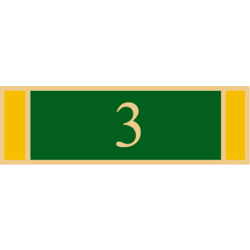 Smith & Warren SAB3_450 Three Section Service Bar with Number "3" (1-3/8" x 3/8")