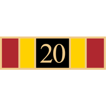 Smith & Warren SAB3_463 Twenty Years of Service Award Bar (1-3/8" x 3/8")