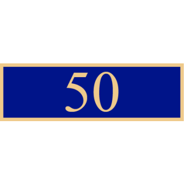 Smith & Warren SAB3_475 Fifty Years of Service Award Bar (1-3/8" x 3/8")