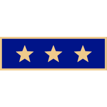 Smith & Warren SAB3_5 One Section Years of Service Award Bar w/ 3 Stars (1-3/8" x 3/8")