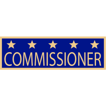 Smith & Warren SAB3_511 Commissioner Service Award Bar w/ 5 Stars (1-3/8" x 3/8")