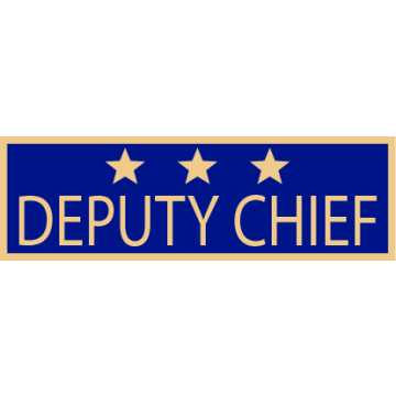 Smith & Warren SAB3_512 Deputy Chief Service Award Bar w/ 3 Stars (1-3/8" x 3/8")