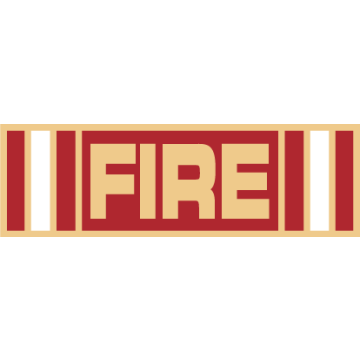 Smith & Warren SAB3_529 Seven Section Fire Service Award Bar (1-3/8" x 3/8")