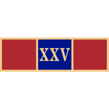 Smith & Warren SAB3_54 Three Section Twenty-Five Years of Service Award Bar (1-3/8" x 3/8")