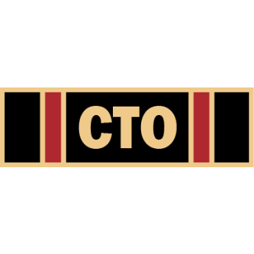 Smith & Warren SAB3_548 Five Section Certified Training Officer Service Award Bar (1-3/8" x 3/8")