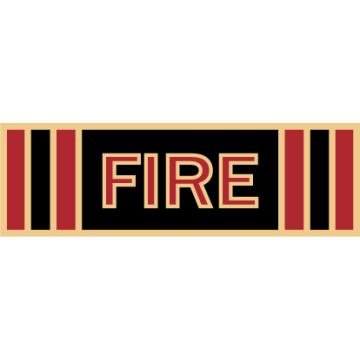 Smith & Warren SAB3_558 7-Section Fire Service Award Bar (1-3/8" x 3/8")