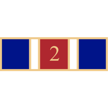 Smith & Warren SAB3_565 Five Section Service Award Bar with Number "2" (1-3/8" x 3/8")