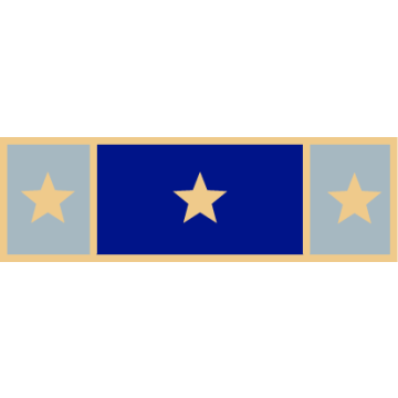 Smith & Warren SAB3_566 Three Section Service Award Bar with Three Stars (1-3/8" x 3/8")