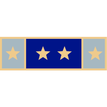 Smith & Warren SAB3_567 Three Section Service Award Bar with Four Stars (1-3/8" x 3/8")