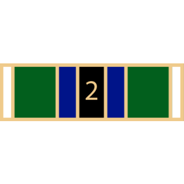 Smith & Warren SAB3_571 Seven Section Service Award Bar with Number "2" (1-3/8" x 3/8")