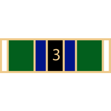 Smith & Warren SAB3_572 Seven Section Service Award Bar with Number "3" (1-3/8" x 3/8")