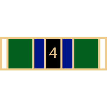 Smith & Warren SAB3_573 Seven Section Service Award Bar with Number "4" (1-3/8" x 3/8")