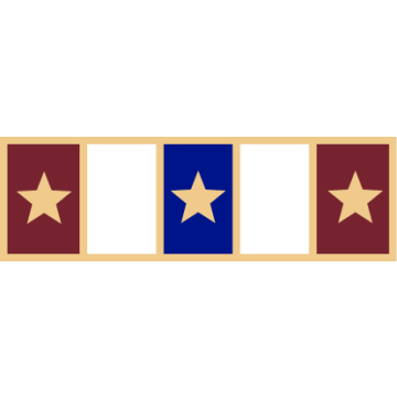 Smith & Warren SAB3_576 Five Section Service Award Bar with 3 Stars (1-3/8" x 3/8")