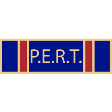 Smith & Warren SAB3_588 Five Section P.E.R.T. Service Award Bar (1-3/8" x 3/8")
