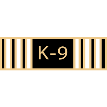 Smith & Warren SAB3_60 Thirteen Section K-9 Service Award Bar (1-3/8" x 3/8")