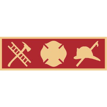 Smith & Warren SAB3_605 One Section Fire Department Service Award Bar (1-3/8" x 3/8")