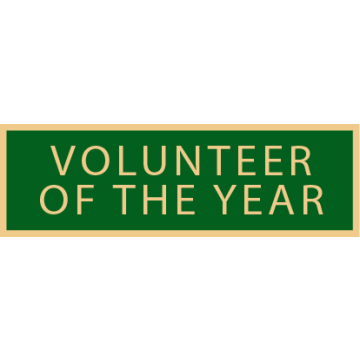 Smith & Warren SAB3_612 Volunteer of the Year Service Award Bar (1-3/8" x 3/8")