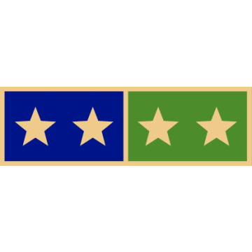 Smith & Warren SAB3_88 Two Section Years of Service Bar w/ Four Stars (1-3/8" x 3/8")