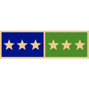 Smith & Warren SAB3_90 Two Section Years of Service Bar w/ Six Stars (1-3/8" x 3/8")