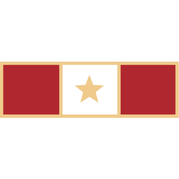 Smith & Warren SAB3_91 Three Section Years of Service Bar w/ One Star (1-3/8" x 3/8")