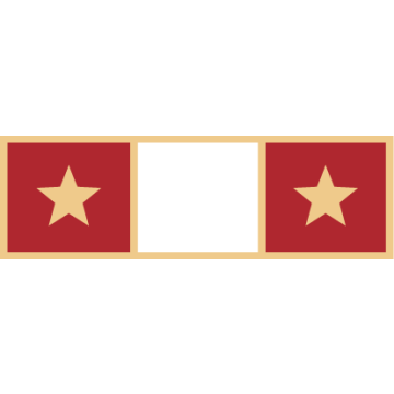 Smith & Warren SAB3_92 Three Section Years of Service Bar w/ Two Stars (1-3/8" x 3/8")