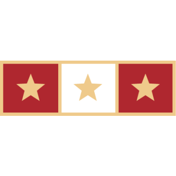 Smith & Warren SAB3_93 Three Section Year of Service Bar w/ 3 Stars (1-3/8" x 3/8")