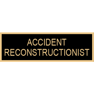 Smith & Warren SAB3_97 Accident Reconstructionist Service Award Bar (1-3/8" x 3/8")