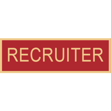 Smith & Warren SAB3_99 One Section Recruiter Service Award Bar (1-3/8" x 3/8")