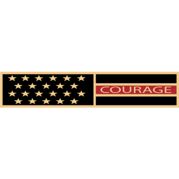 Smith & Warren SAB7_73 US Courage Flag Service Award Bar (1-7/8" x 3/8")