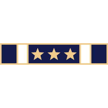 Smith & Warren SAB7_89 Five Section Service Award Bar with Three Stars (1-7/8" x 3/8")