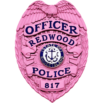 Smith & Warren SB1901_PI Breast Cancer Awareness Eagle Top Badge (3-1/8" x 2-1/4")