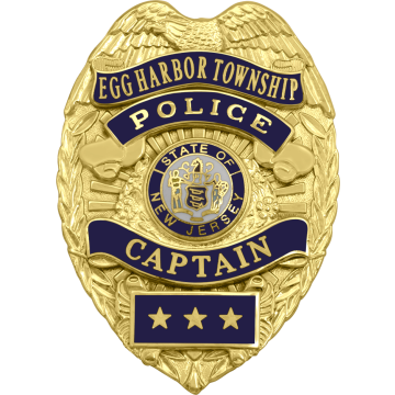 Smith & Warren SB1901AR Eagle Top Badge with Reverse Enamel Panels (3-1/8" x 2-1/4")