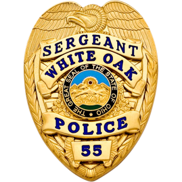 Smith & Warren SB1911 Smaller Eagle Top Badge with Applied Panels (2-3/8" x 1-3/4")