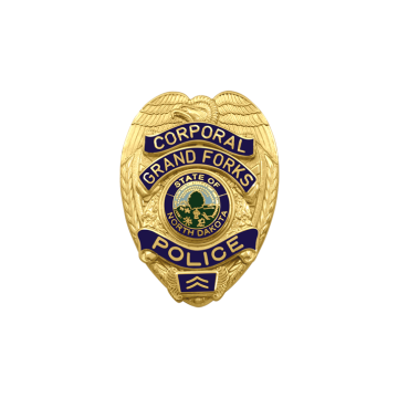 Smith & Warren SB1911R Smaller Eagle Top Badge with Reverse Enamel Panels (2-3/8" x 1-3/4")