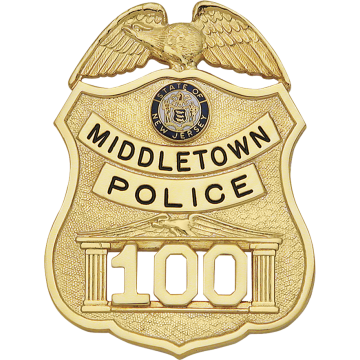 Smith & Warren SB830 Classic Shield Badge with Eagles (2.950" x 2.210")