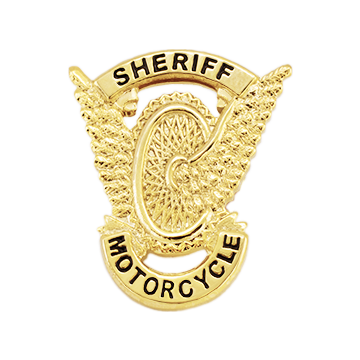 Smith & Warren SB8606 Small Motorcycle Wings "SHERIFF MOTORCYCLE"