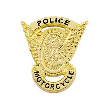 Smith & Warren SB8607 Small Motorcycle Wings "POLICE MOTORCYCLE"