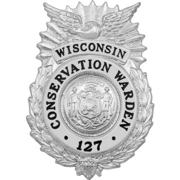 Smith & Warren SH239 Wreath Badge with Circle Panel and Eagle (2-5/8" x 1-7/8")