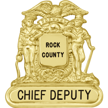 Smith & Warren SH300_2 Wisconsin Coat of Arms Hat Badge (2 Lines) (2-3/4" x 2-1/2")