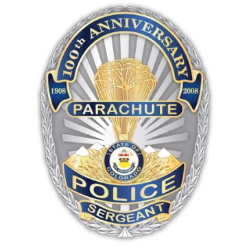 Smith & Warren Parachute Police, CO 100th Anniversary Badge