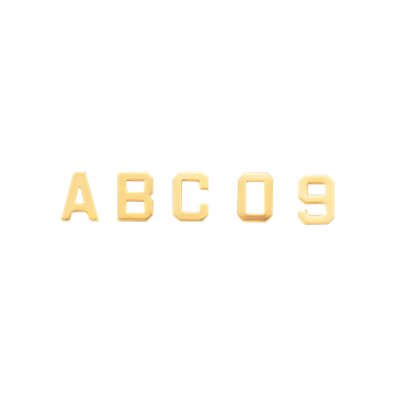 Blackinton Letter / Number Style 5 (1/2") (2 Characters)