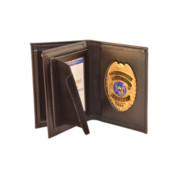 Perfect Fit 1005-AA Dress Leather Triple ID Badge Case 