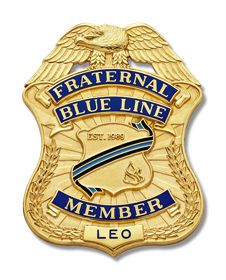 Fraternal Blue Line Member Badge