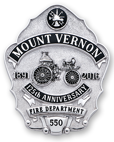 Mount Vernon Fire Dept. Anniversary Badge