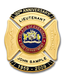Evandale Fire Dept. Anniversary Badge