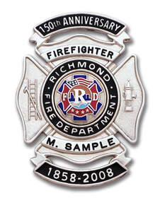 Richmond Fire Dept. Anniversary Badge