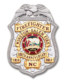 Winston-Salem Fire Dept. Anniversary Badge